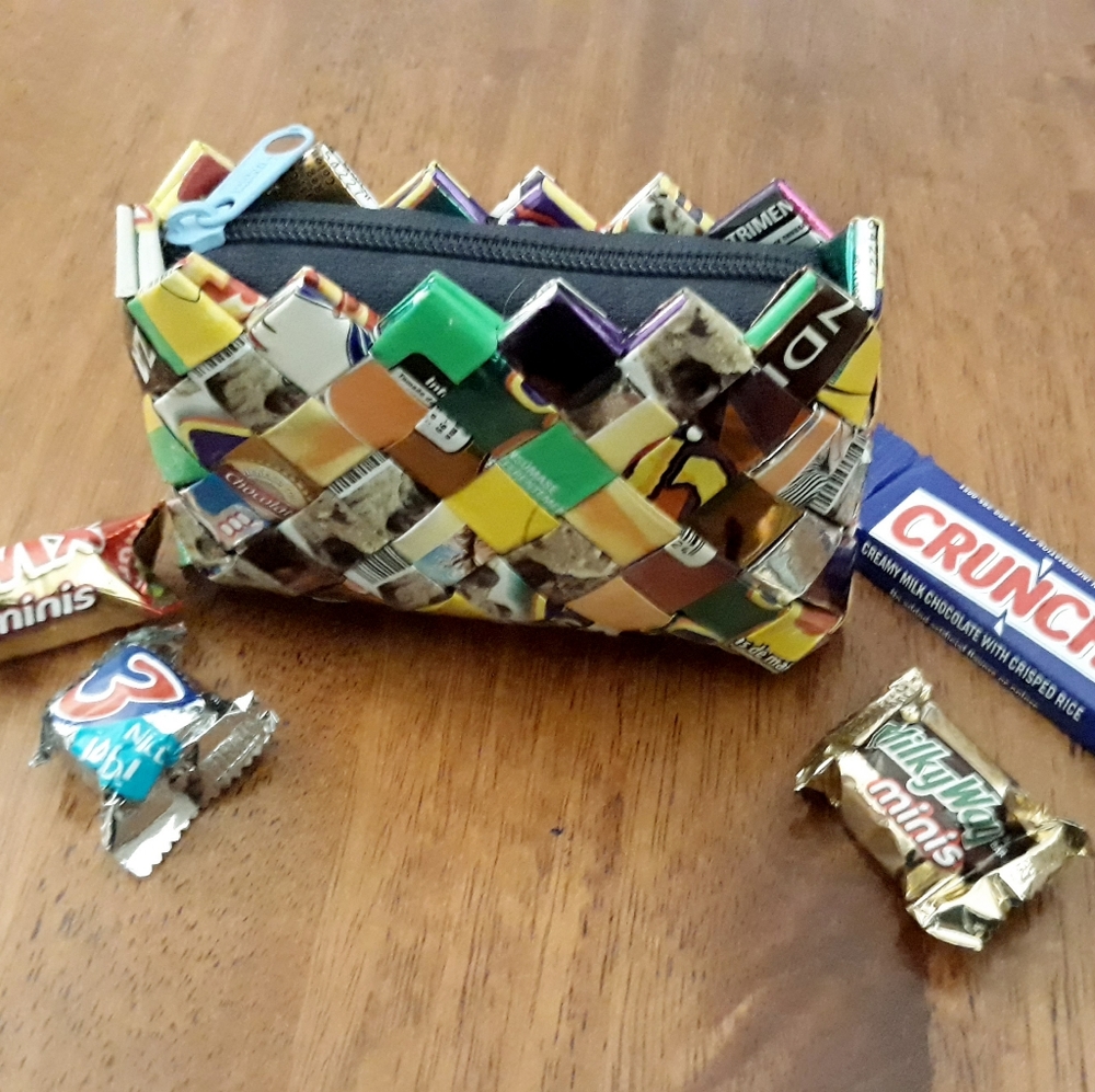 Multicolor Candy Wrapper Coin Purse - image 1